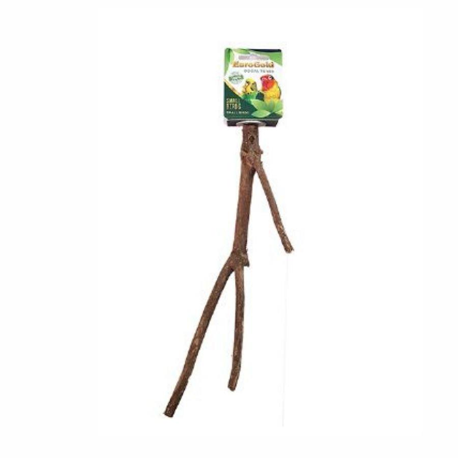 EuroGold Muhabbet ve Paraket Kuşları için Doğal Ahşap Tünek 25 Cm