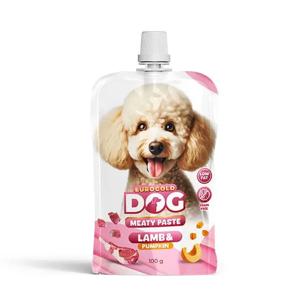 Eurogold Taze Kuzulu ve Balkabaklı Köpek Et Ezmesi 90 gr