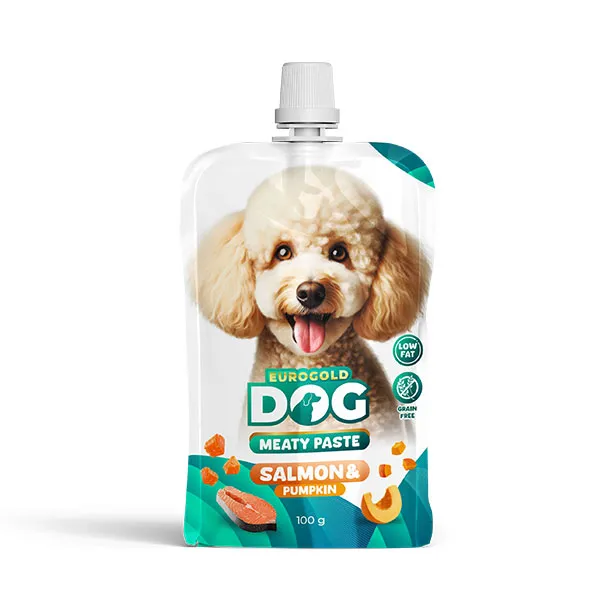 Eurogold Taze Somonlu ve Balkabaklı Yetişkin Köpek Konservesi 100 Gr