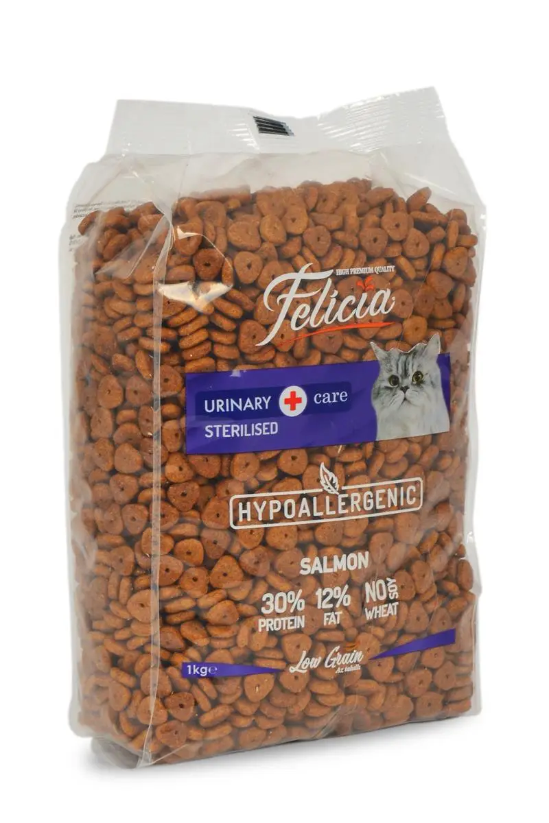 Felicia Az Tahıllı Somonlu HypoAllergenic Kısırlaştırılmış Kedi Maması 1 kg