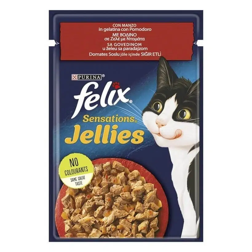 Felix Sensation Sığır Etli & Domatesli Kedi Konservesi 85 Gr