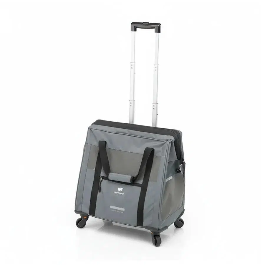 Ferplast Voyager 450 Kedi ve Köpek Tekerlekli Taşıma Çantası Gri 46x26x48 cm