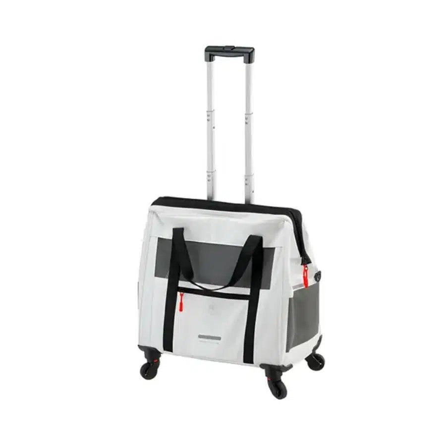 Ferplast Voyager 450 Tekerlekli Evcil Hayvan Taşıma Çantası Beyaz 46x26x48cm