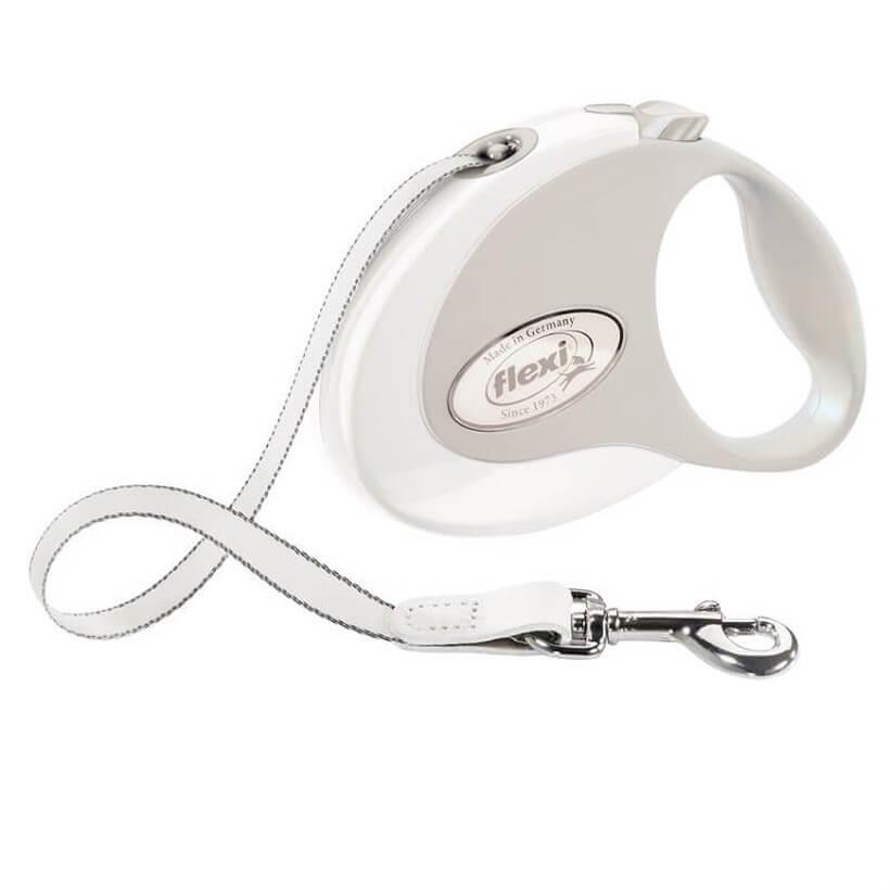 Flexi Style White 5 mt Şerit Otomatik Tasma Medium
