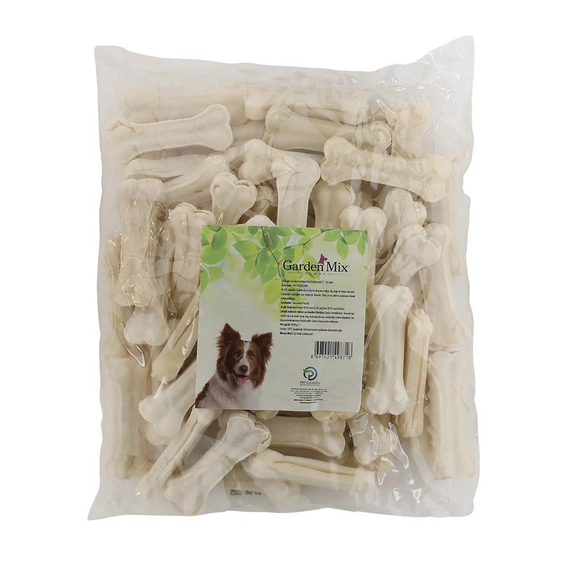 Garden Mix Sütlü Deri Kemik 8 Cm 20-25 gr 50'li Paket