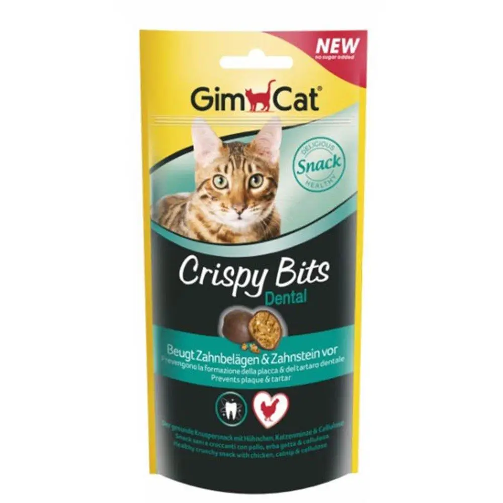 Gimcat Crispy Bits Dental Kedi Ödül Tableti 40 gr