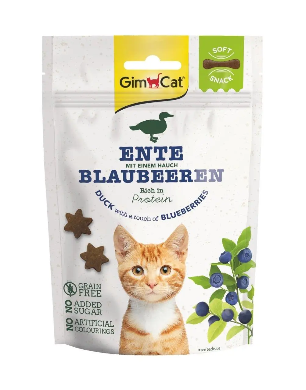 Gimcat Soft Snack Ördekli ve Yaban Mersinli Kedi Ödül Maması 60 gr
