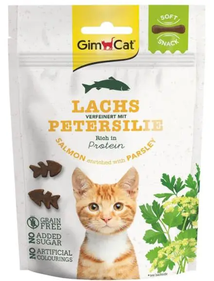 Gimcat Soft Snack Somonlu ve Maydanozlu Kedi Ödül Maması 60 gr