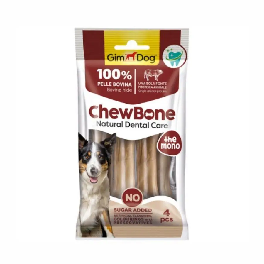 Gimdog Chew Bone Diş Sağlığı Destekleyici Köpek Çiğneme Kemiği 8,5 cm 4'lü