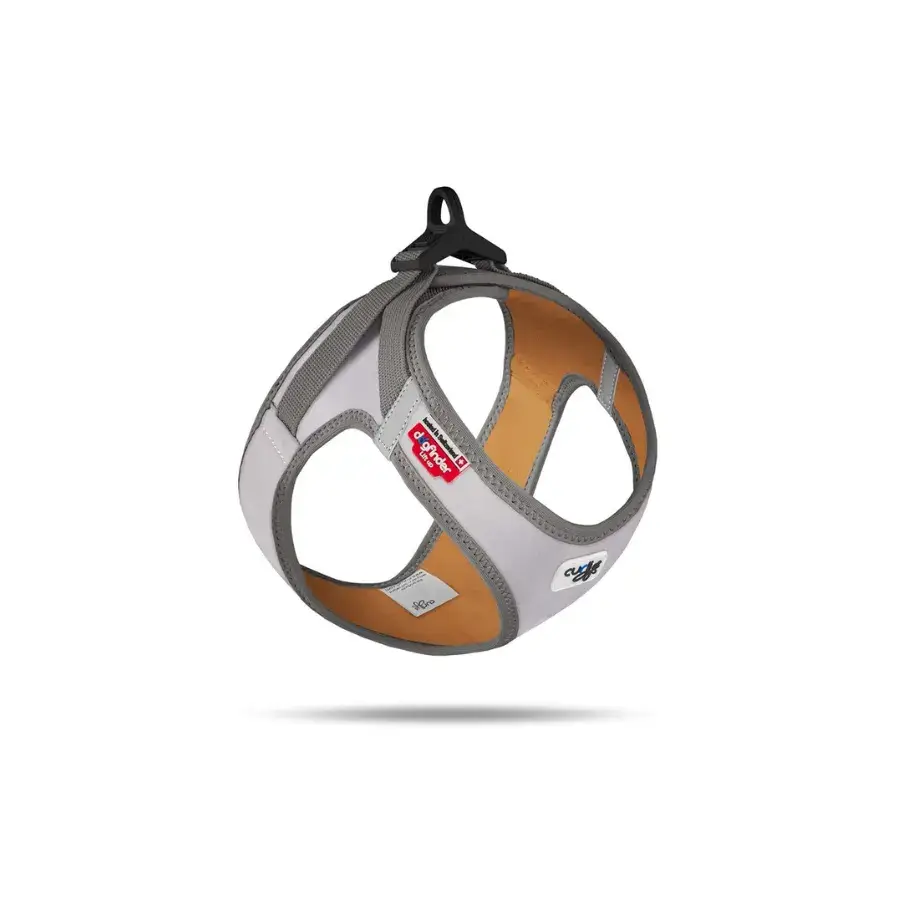 Glow Curlı Clasp Vest Harness Reflectıve Gri Köpek Göğüs Tasması S