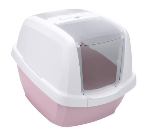 Imac Maddy Üstü Açılabilen Kapalı Kedi Tuvaleti Pembe