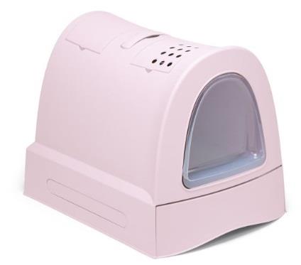 Imac Zuma Pembe Çekmeceli Kapalı Kedi Tuvaleti 40 X 42,5 X 56 cm