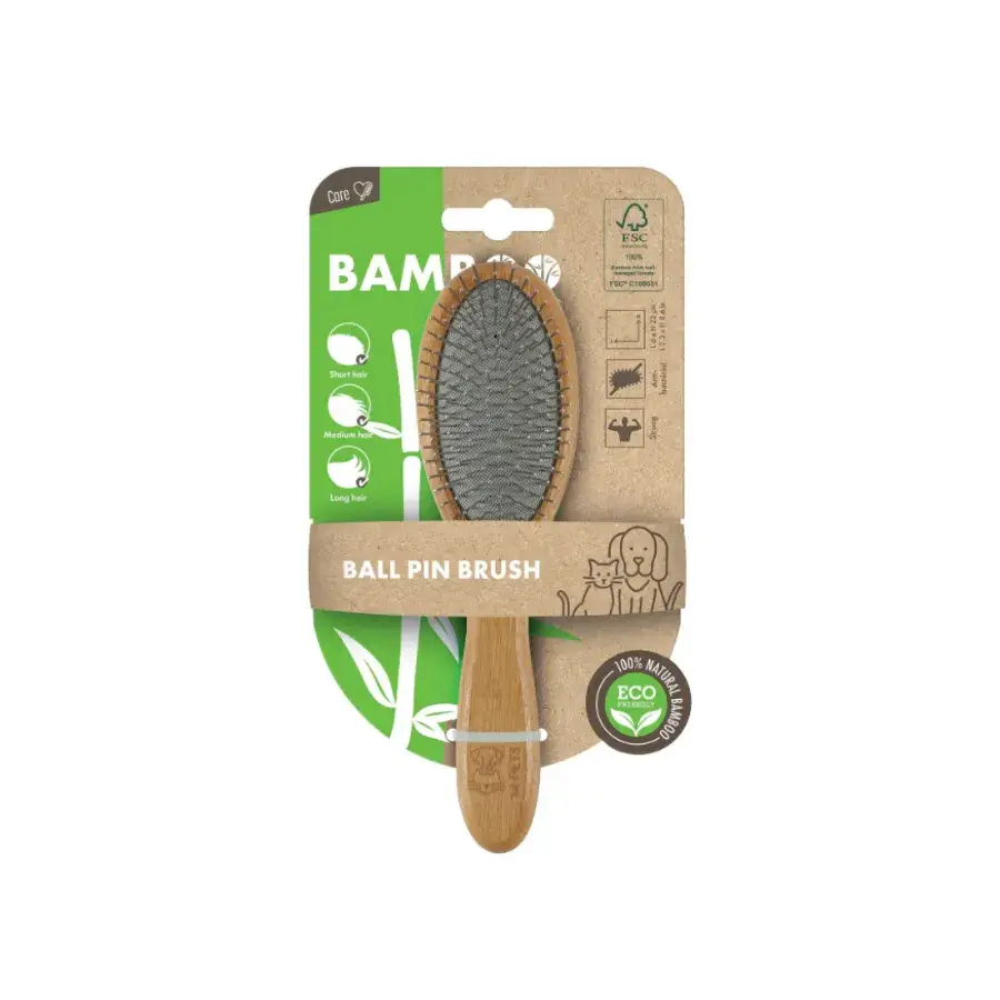 M-Pets Bamboo Kedi ve Köpekler İçin Bambu Tek Taraflı Fırça
