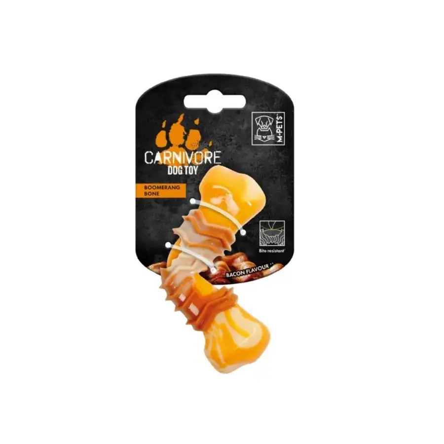 M-Pets Carnıvore Dog Toy Boomerang Bone Pastırma Aromalı Köpek Çiğneme Oyuncağı