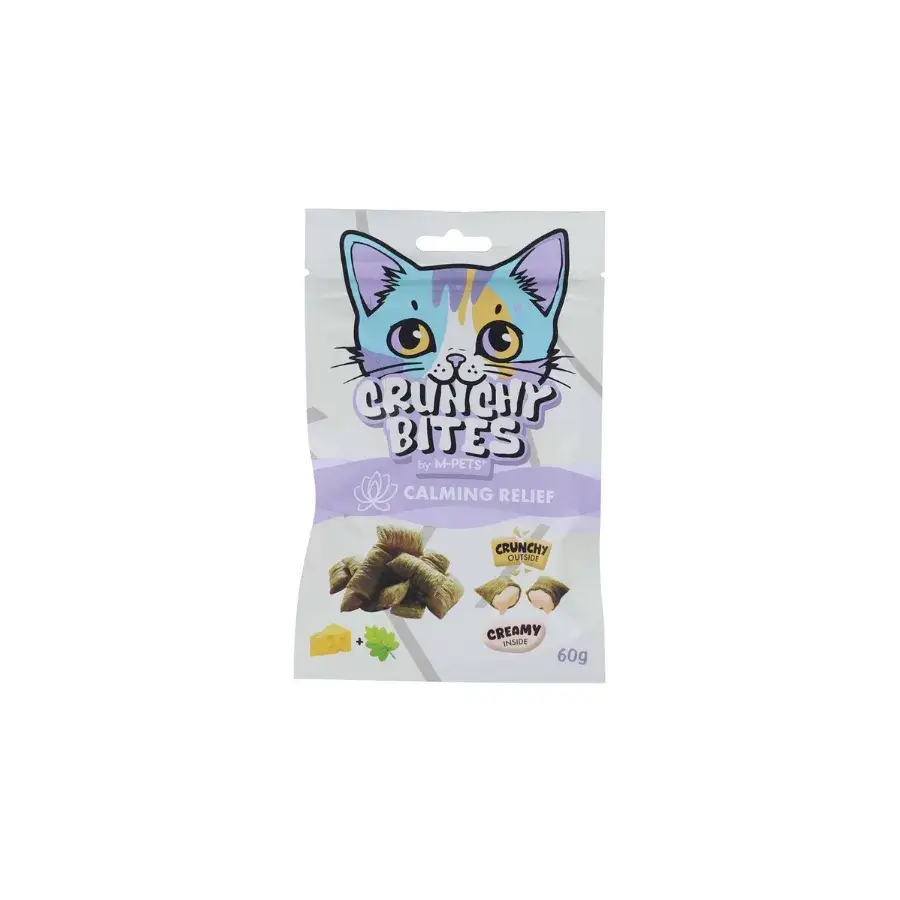M-Pets Crunchy Bites Calmıng Relıef Sakinleştirici Destek Sunan Kedi Ödülü 60 Gr