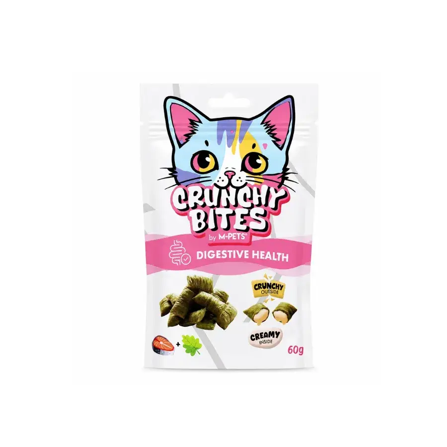 M-Pets Crunchy Bites Dıgestıve Health Sindirim Destekleyici Kedi Ödülü 60 Gr