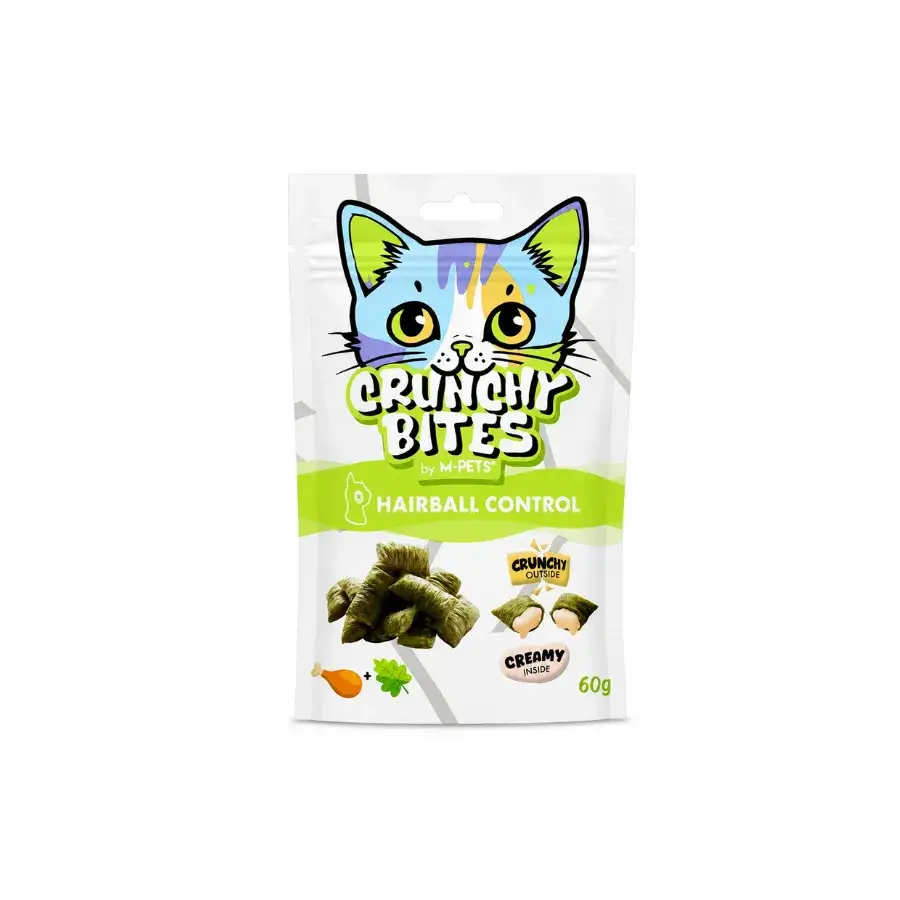 M-Pets Crunchy Bites Haırball Control Tüy Yumağı Kontrolü Destekleyen Kedi Ödülü 60 Gr