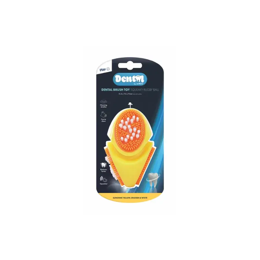 M-Pets Dental Squeaky Ruby Ball Diş Fırçalı Köpek Oyuncağı