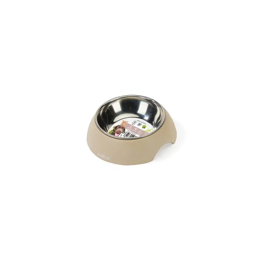 M-Pets Eco Bamboo Kedi ve Köpekler İçin Bej Mama Kabı 190 Ml