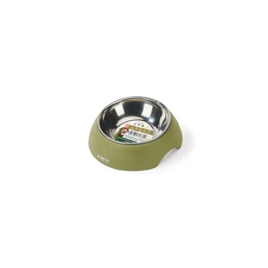 M-Pets Eco Bamboo Kedi ve Köpekler İçin Yeşil Mama Kabı 190 Ml
