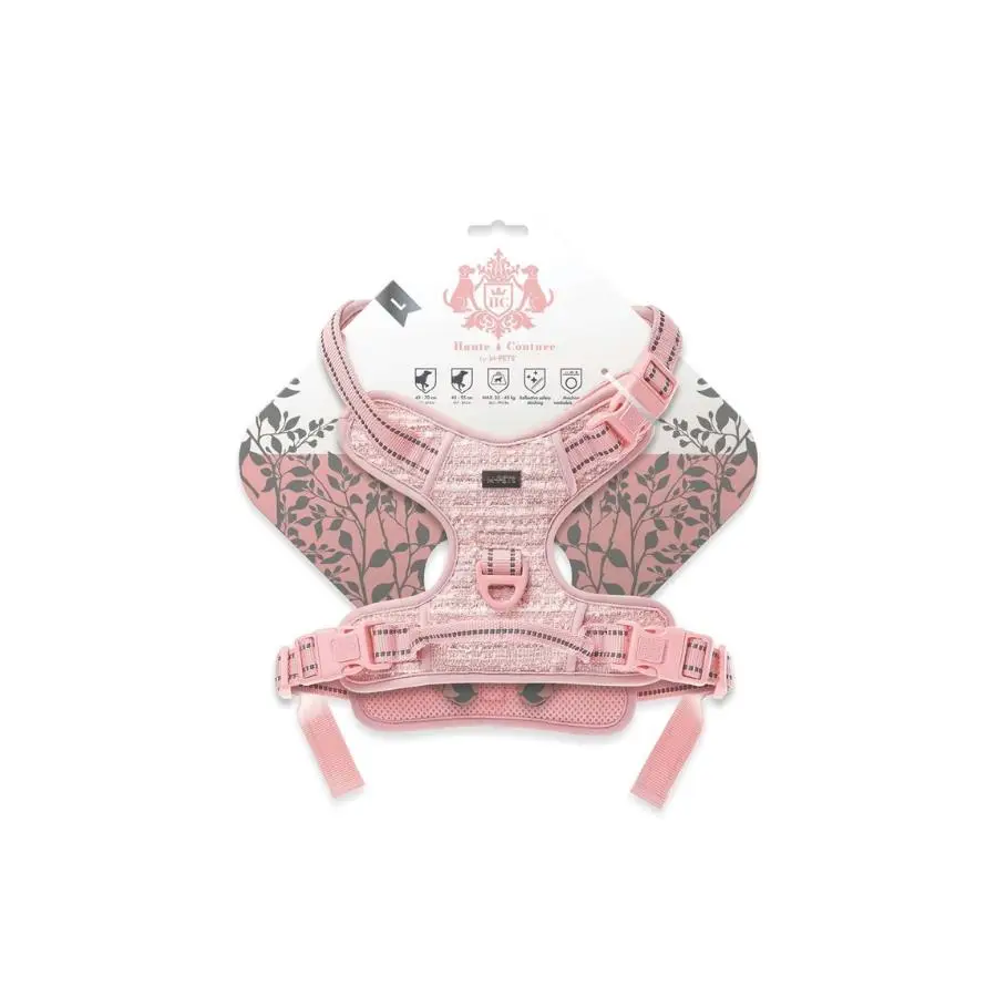 M-Pets Haute Couture Pembe Köpek Göğüs Tasması L