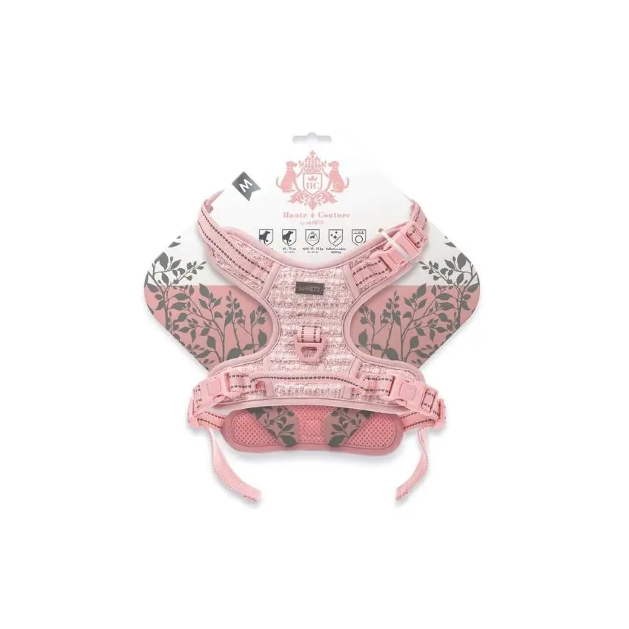 M-Pets Haute Couture Pembe Köpek Göğüs Tasması M