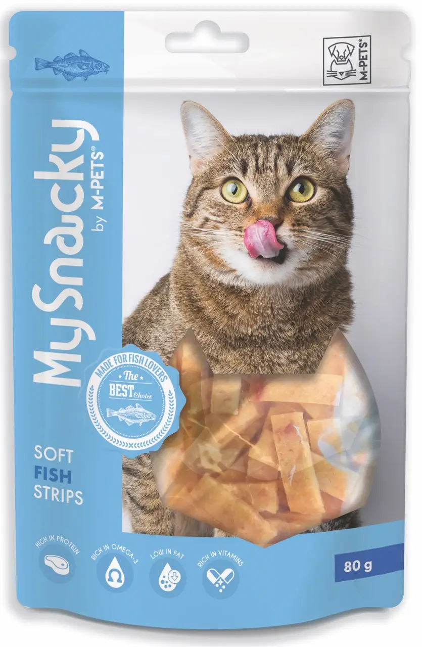 M-Pets My Snacky Balıklı Şerit Kedi Ödül Maması 80 Gr