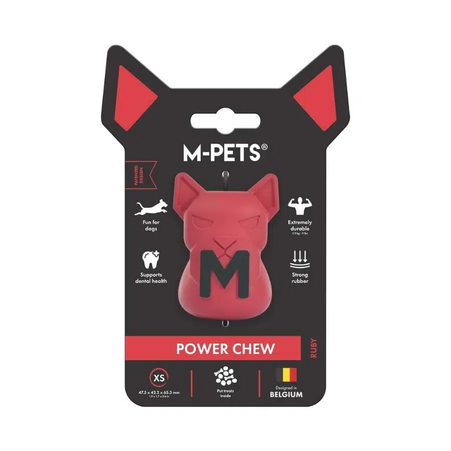 M-Pets Power Chew Kauçuk Köpek Ödül Oyuncağı Ruby Xs