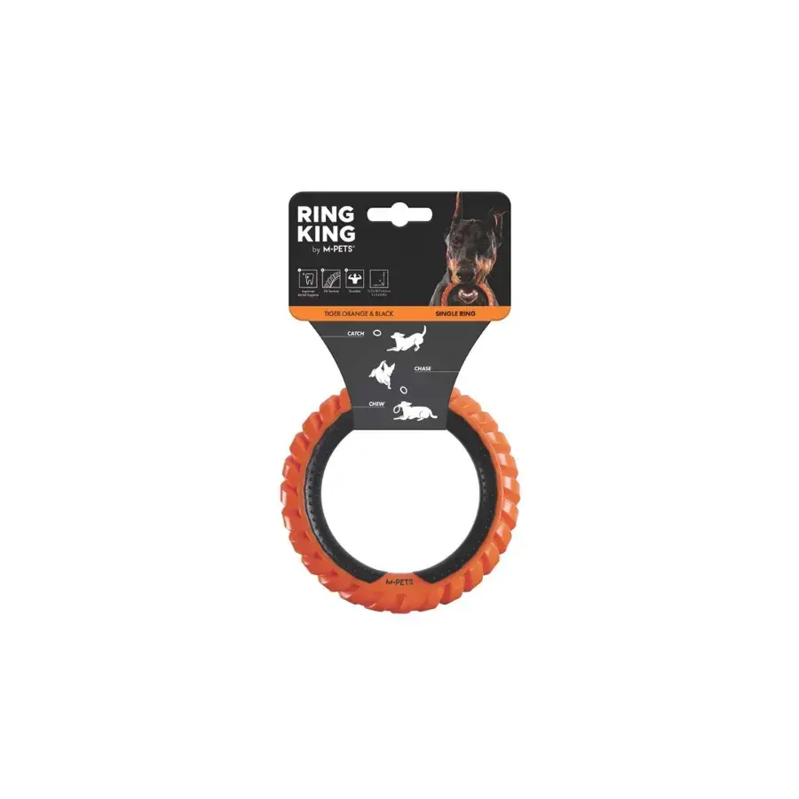 M-Pets Rıng Kıng Turuncu Köpek Oyuncağı