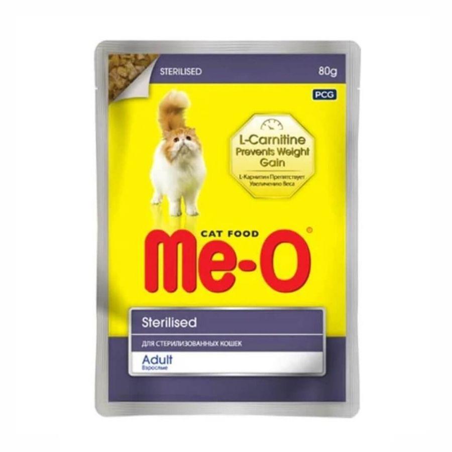 Me-O Pouch Tavuklu Kısırlaştırılmış Yetişkin Kedi Konservesi 80 Gr