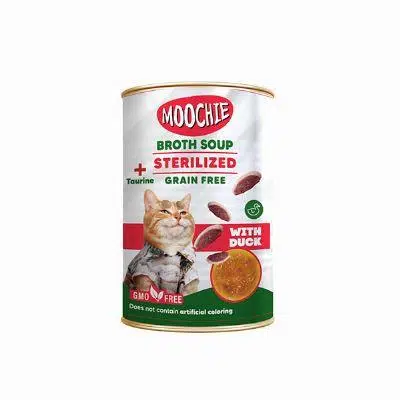 Moochie Kısırlaştırılmış Kediler İçin Ördekli Kedi Çorbası 135 ml