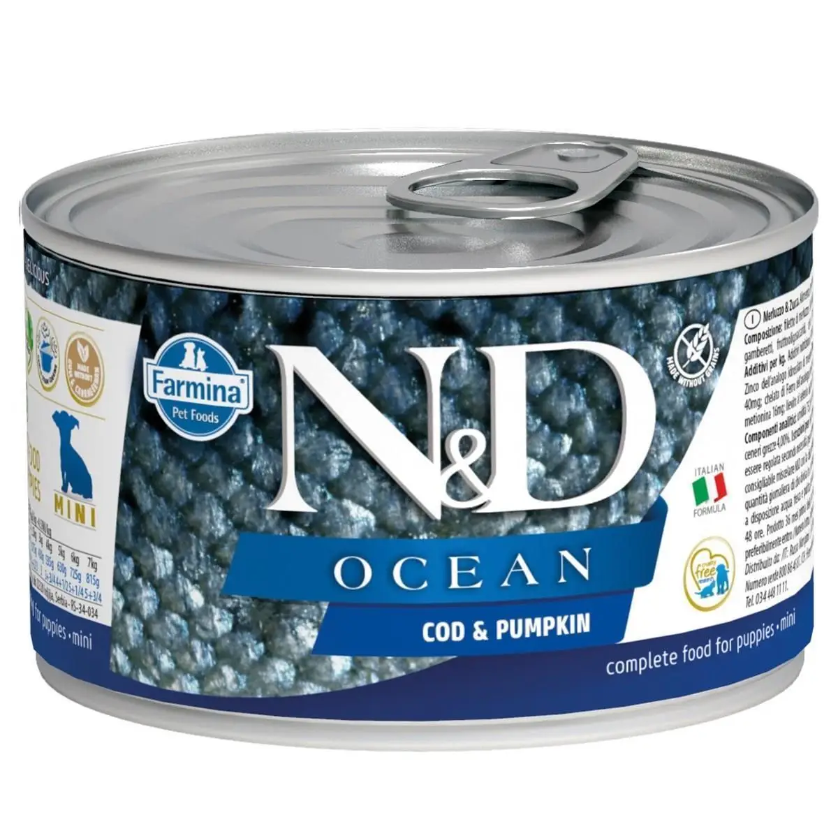 N&D Ocean Morina Balık ve Balkabaklı Köpek Konservesi 140 gr