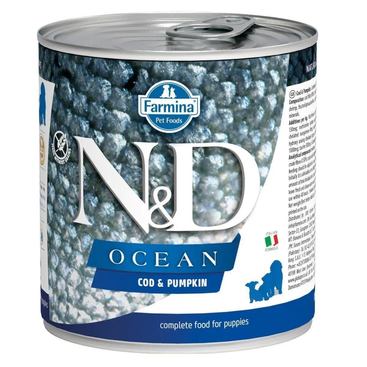 N&D Ocean Morina Balıklı ve Balkabaklı Yavru Köpek Konservesi 285 gr