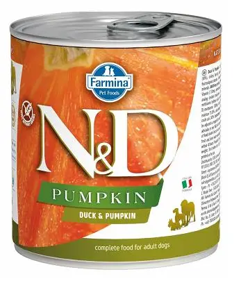N&D Pumpkin Balkabaklı Tahılsız Ördekli Yetişkin Köpek Konservesi 285 gr
