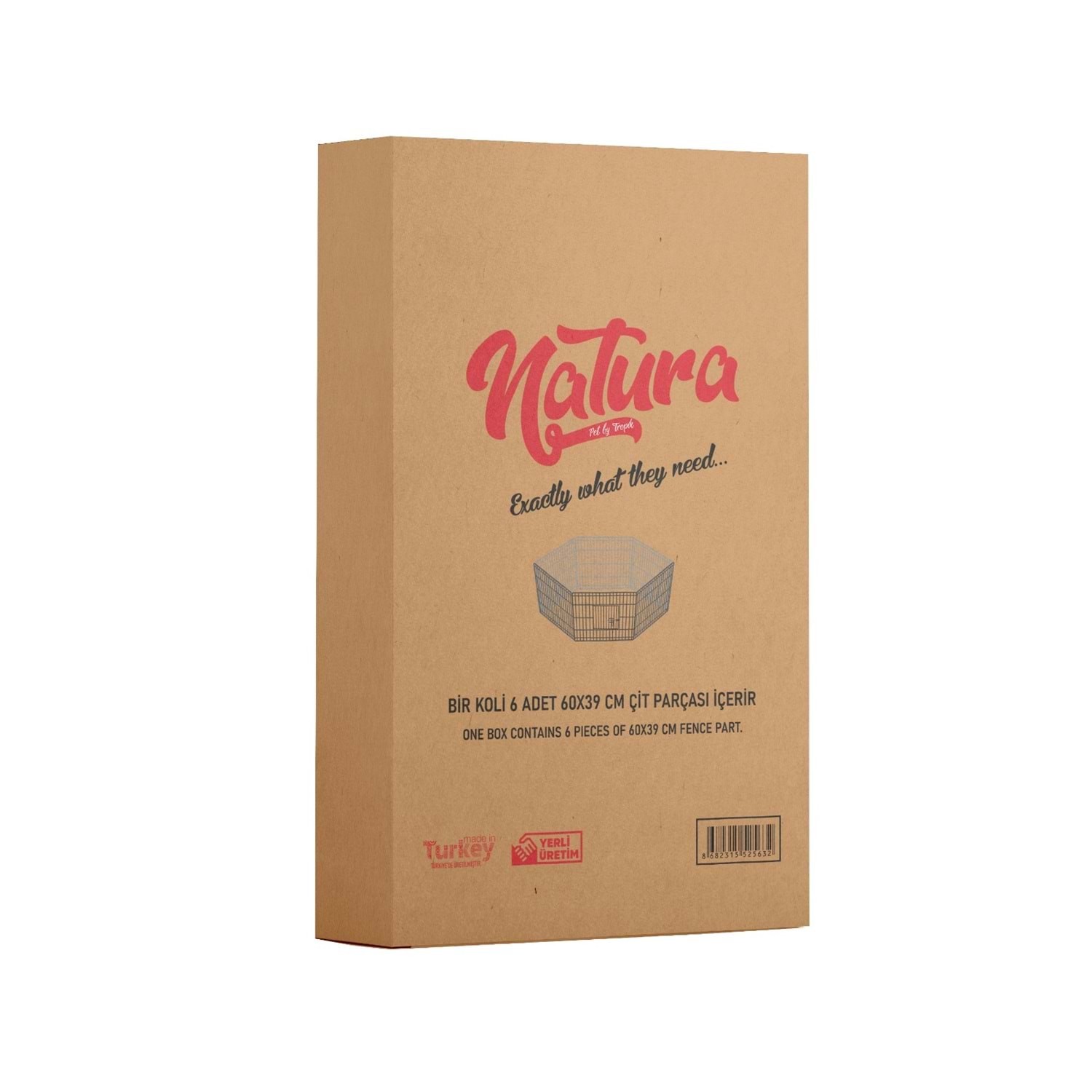 Natura Altıgen Kedi Köpek Oyun Çiti Orta 60 Cm X 54 Cm
