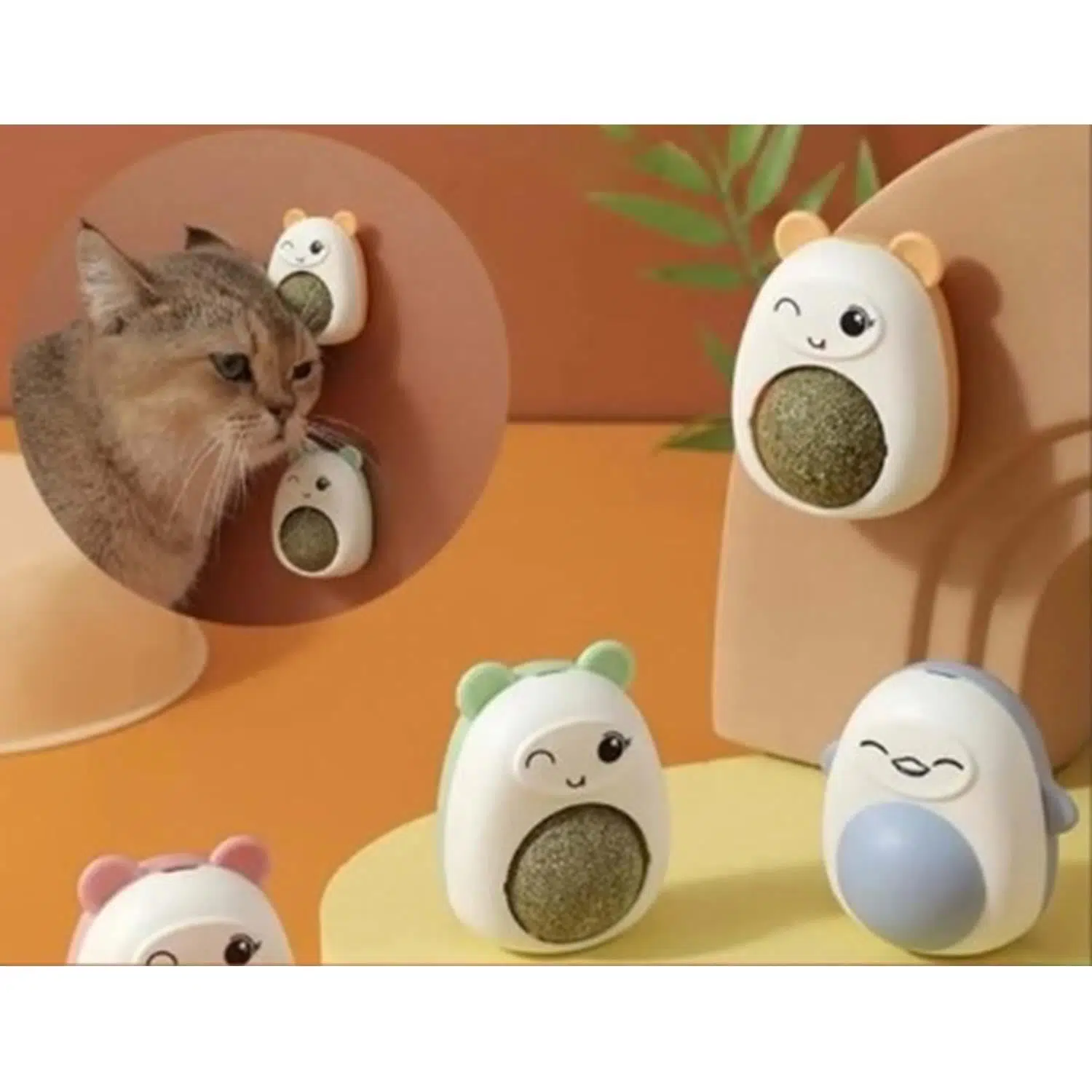Natura Kedi Yalama Topu Ayıcık Catnipli