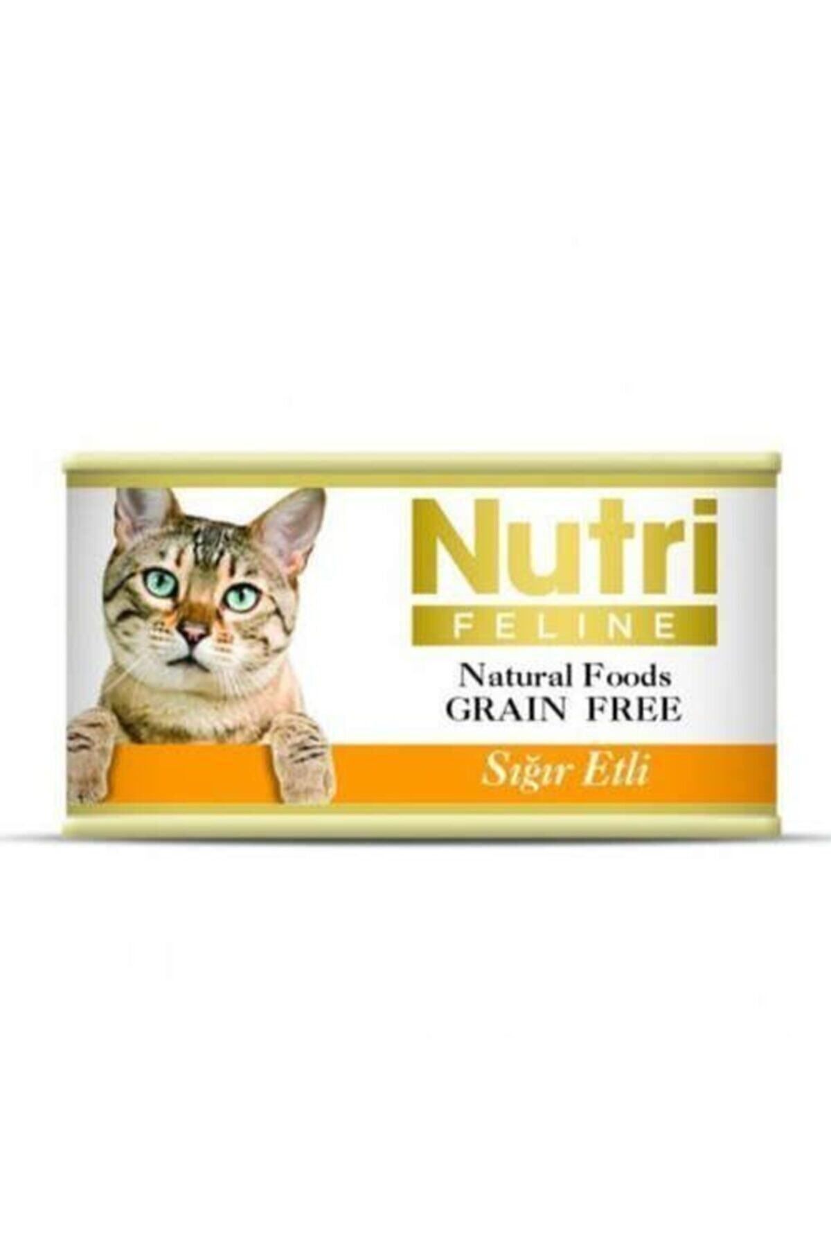 Nutri Feline Sığır Etli Tahılsız Yetişkin Kedi Konservesi 85 Gr