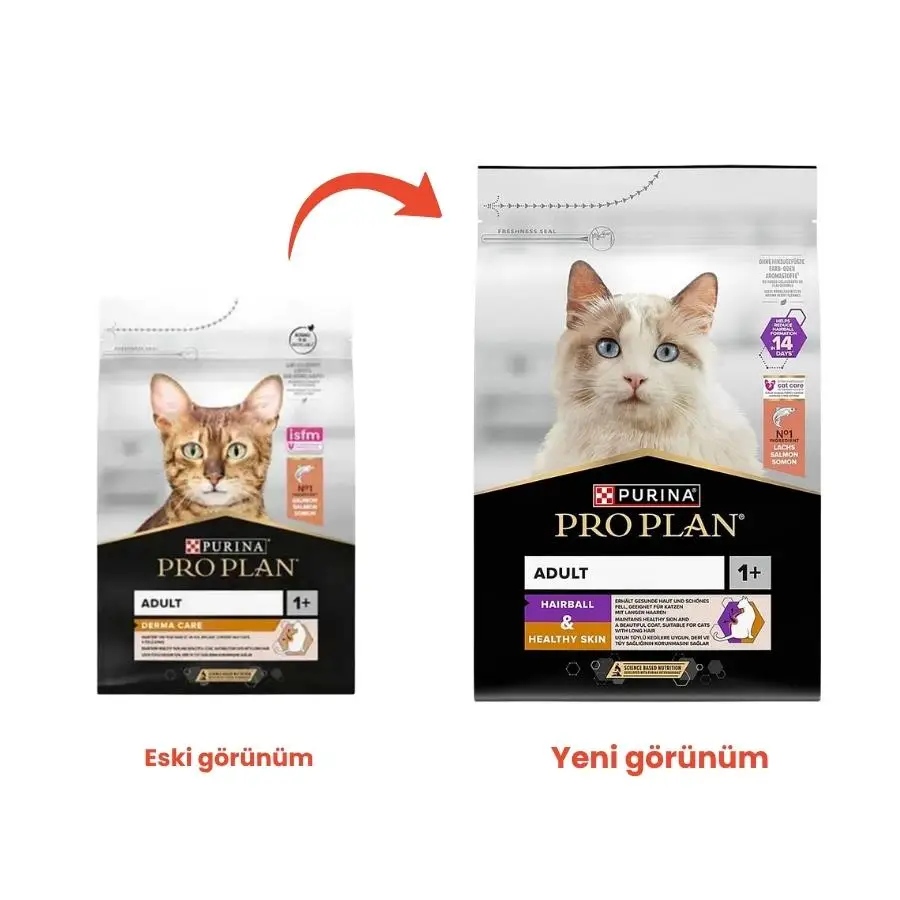 Pro Plan Hairball Tüy Yumağı Kontrolü Somonlu Kedi Maması 3 kg