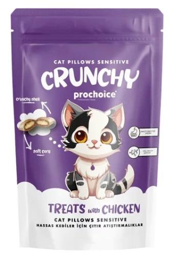 ProChoice Crunchy Sensitive Hassas Kediler İçin Tavuklu Kedi Ödül Maması 60 gr