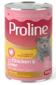 Proline Tavuklu Ciğerli Pate Ezme Yetişkin Kedi Konservesi 400 gr