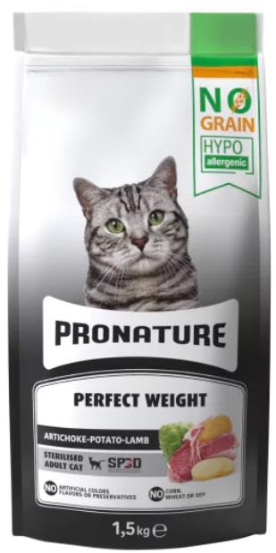Pronature Hypo-Allergenic Kuzulu Enginarlı Tahılsız Kısırlaştırılmış Kedi Maması 1,5 kg
