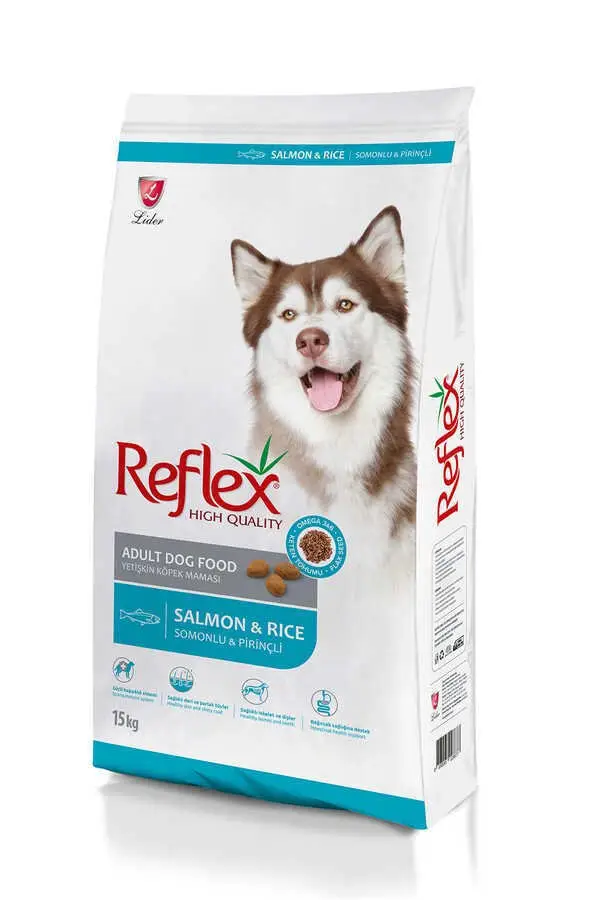 Reflex Balıklı ve Pirinçli Yetişkin Köpek Maması 15 kg + 1 kg