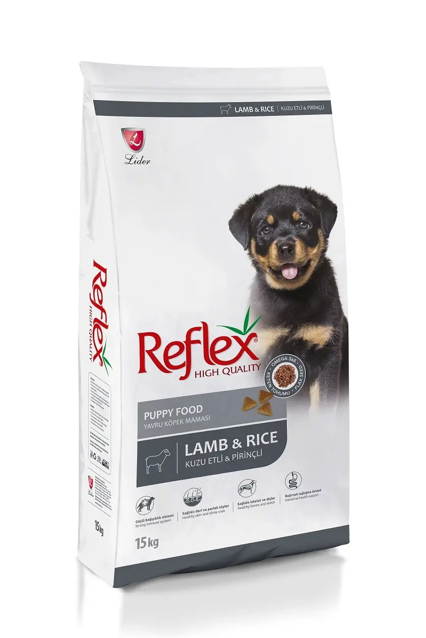 Reflex Kuzu Etli ve Pirinçli Yavru Köpek Maması 15 kg + 1 kg