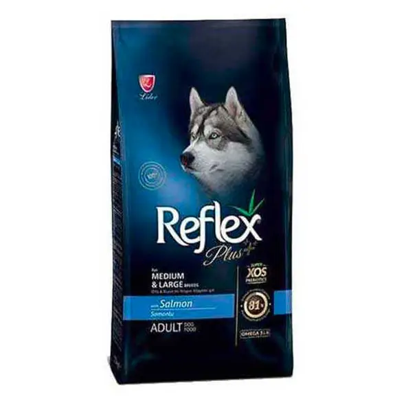 Reflex Plus Somonlu Orta ve Büyük Irk Yetişkin Köpek Maması 3 kg