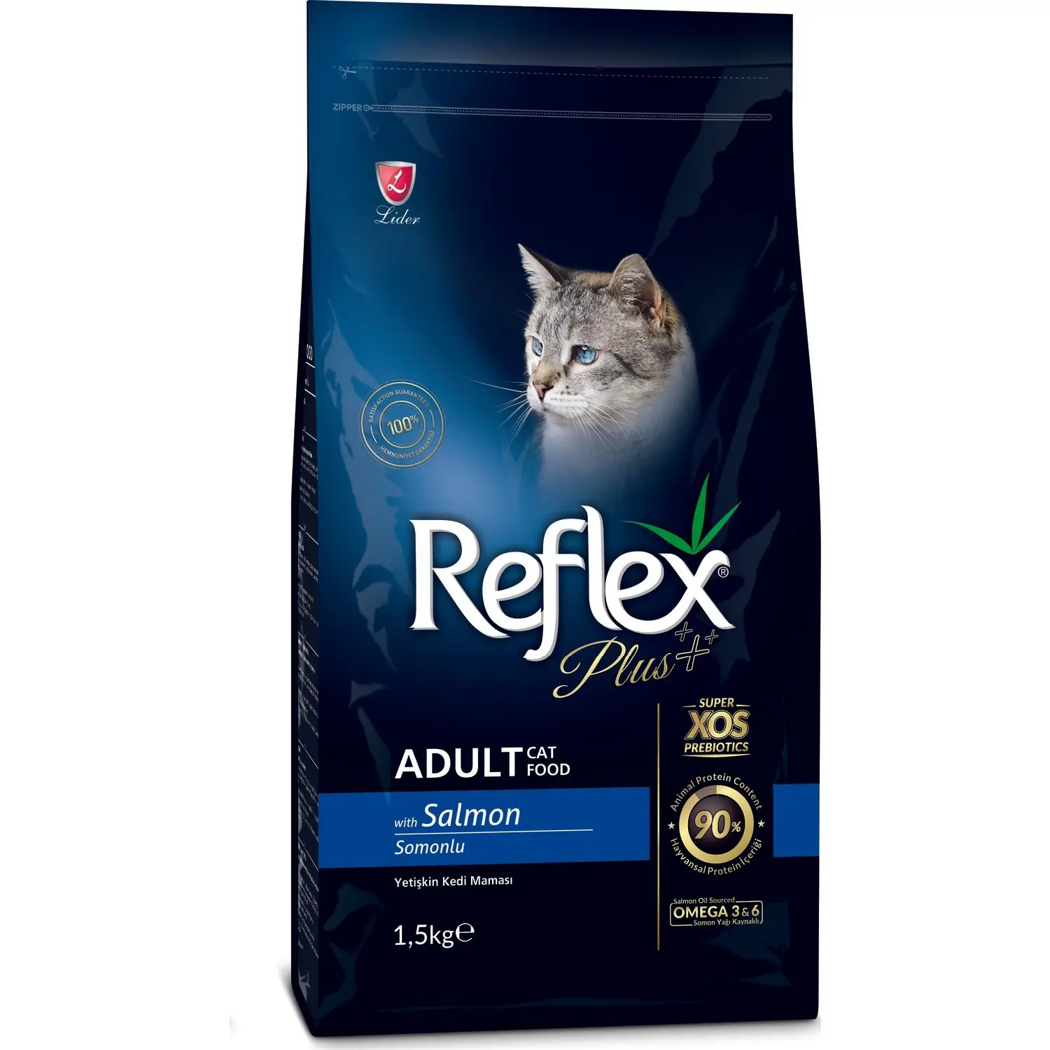 Reflex Plus Somonlu Yetişkin Kedi Maması 1,5 kg