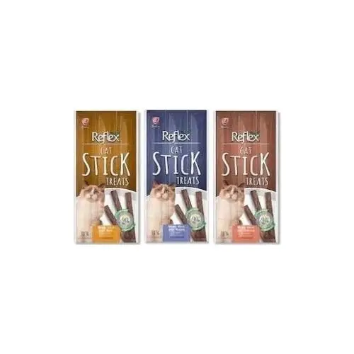 Reflex Stick Kedi Ödül Maması 3 Farklı Lezzet Kedi Ödül Çubuğu - Somon - Tavşan ve Biftekli