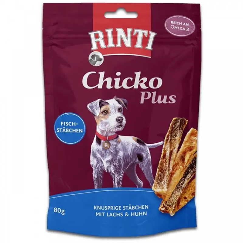 RINTI Extra Chicko Plus Tahılsız Natural Balıklı ve Tavuklu Köpek Ödülü 80 gr