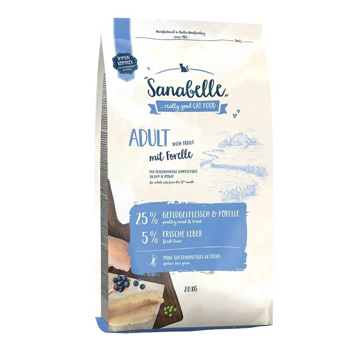 Sanabelle Alabalıklı Yetişkin Kedi Maması 2 kg