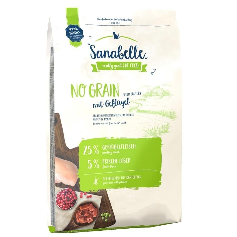Sanabelle No Grain Kümes Hayvanlı Tahılsız Yetişkin Kedi Maması 2 kg