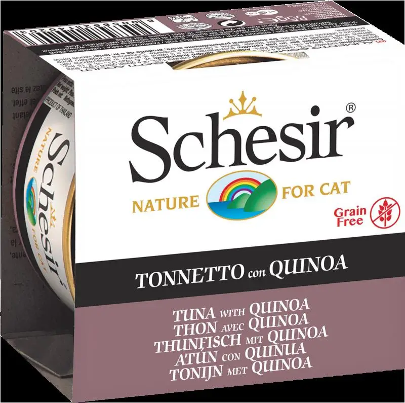 Schesir Jel İçinde Ton Balıklı Kinoalı Tahılsız Kedi Konservesi 85 gr